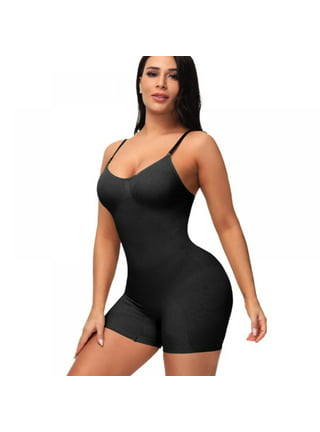 Fesfesfes Women Full Body Shaper Bodycon Bodysuit Straped Tummy Control Shapewear  Ladies Plus Size Corset Underwear Plus Size Clearance $10 