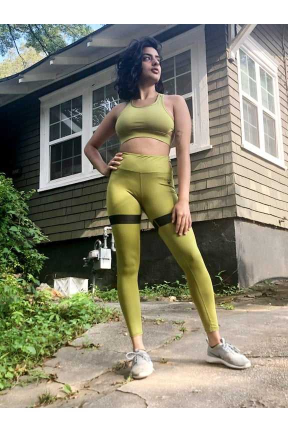 "Final Cut" 2 Piece Legging Set-Olive