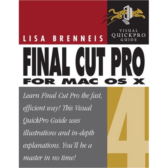 Pre-Owned Final Cut Pro 4 for Mac OS X : Visual QuickPro Guide 9780321162236 Used