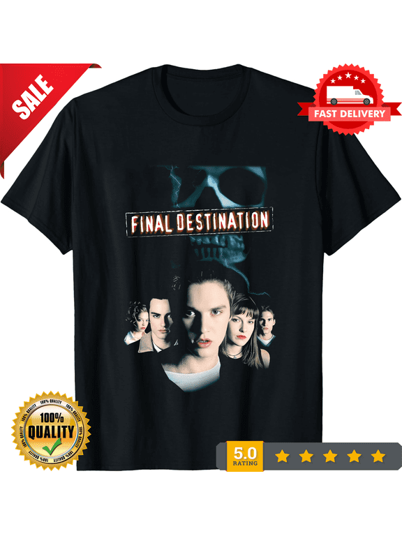 Final Destination 2000 Retro Movie Poster Horror Unisex Graphic T-Shirt, ULTRA LIMITED-TH81739