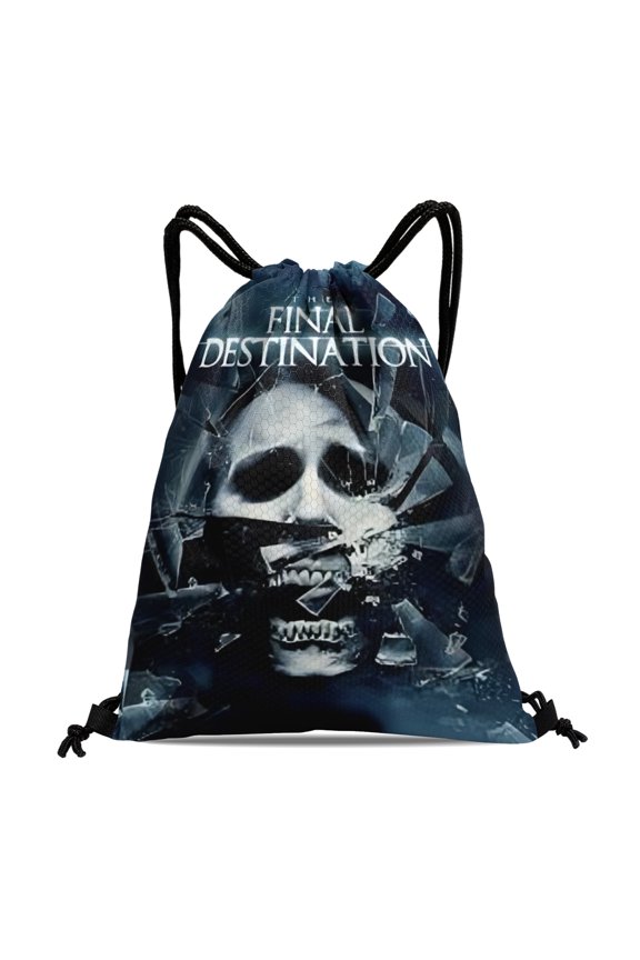 Final Destination Bloodlines Drawstring Backpack Bag Party Favors Goodies Merch Gym Waterproof Swimming Beach Fans
