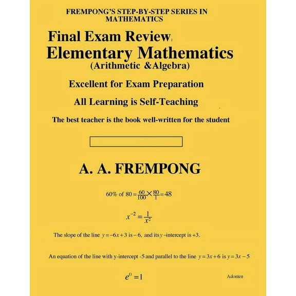Final Exam Review: Elementary Mathematics, (Paperback)