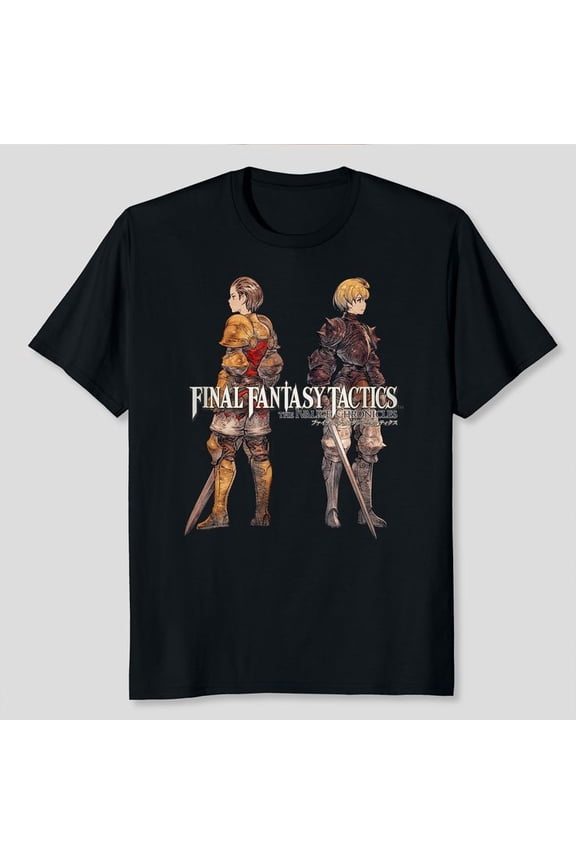 Final Fantasy Tactics: The Ivalice Chronicles Delita & Ramza T-Shirt Unisex, Sizes S-5XL, Gategoo