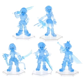 Final Fantasy Trading Arts Cloud Strife, Lightning, Squall Leonhart, Tidus, and Zidane Tribal Set of 5 Mini Figures [Manikin Color Ver.]