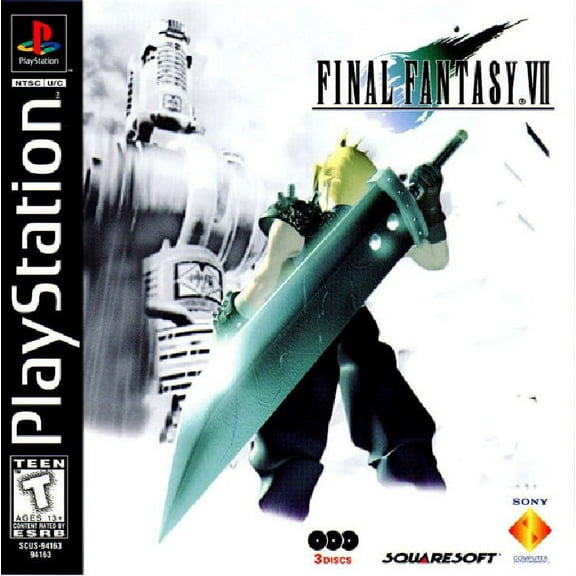 Restored Final Fantasy VII, by SquareSoft, PlayStation 2, Role-Playing Video Game