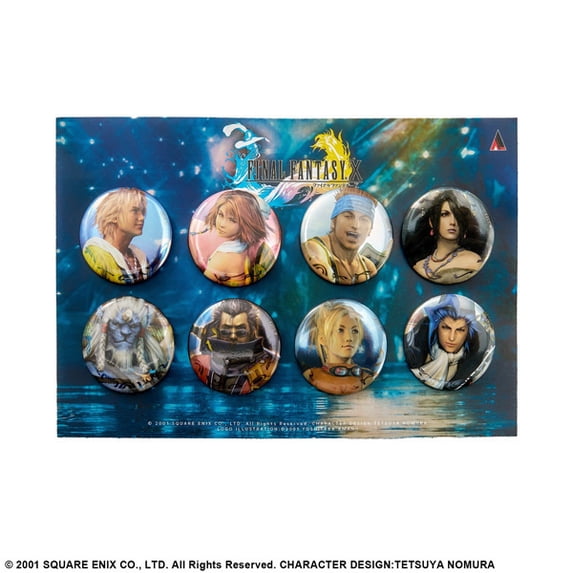 Final Fantasy X Can Badge Pin Set