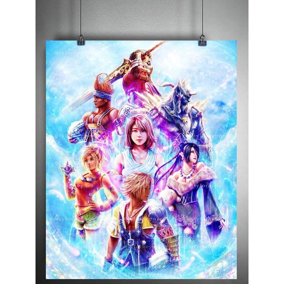 Final Fantasy X Fine Art Print, Ffx Poster, Unframed Paper Poster 8x10in