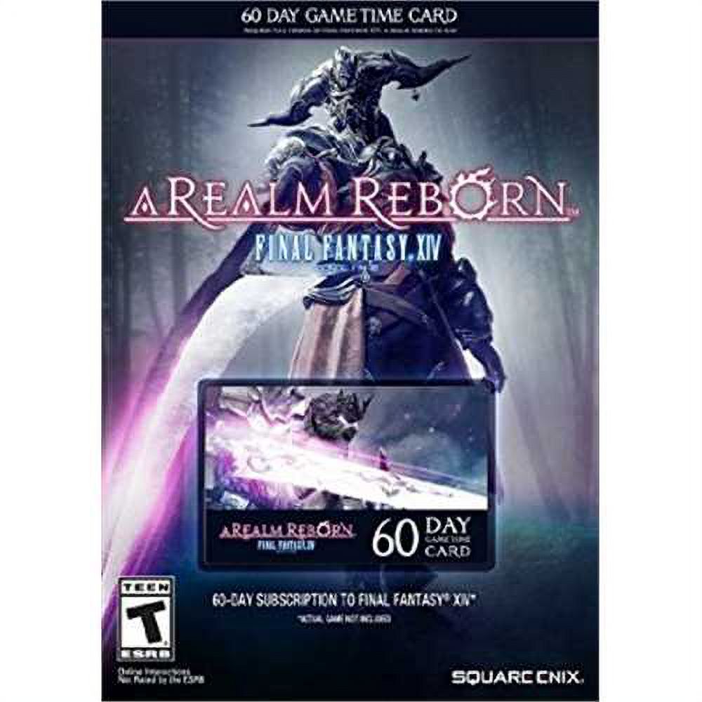 Final Fantasy XIV A Realm Reborn 60 Day Game Time Card