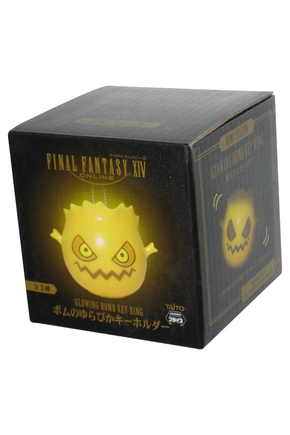 Final Fantasy XIV Online Glowing Yellow Bomb (2017) Square-Enix Taito Jamma Key Ring