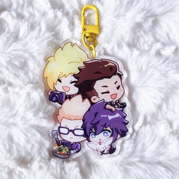 Final Fantasy XV, Noctis, Prompto, Ignis and Gladiolus Acrylic Charm (1 keychain)