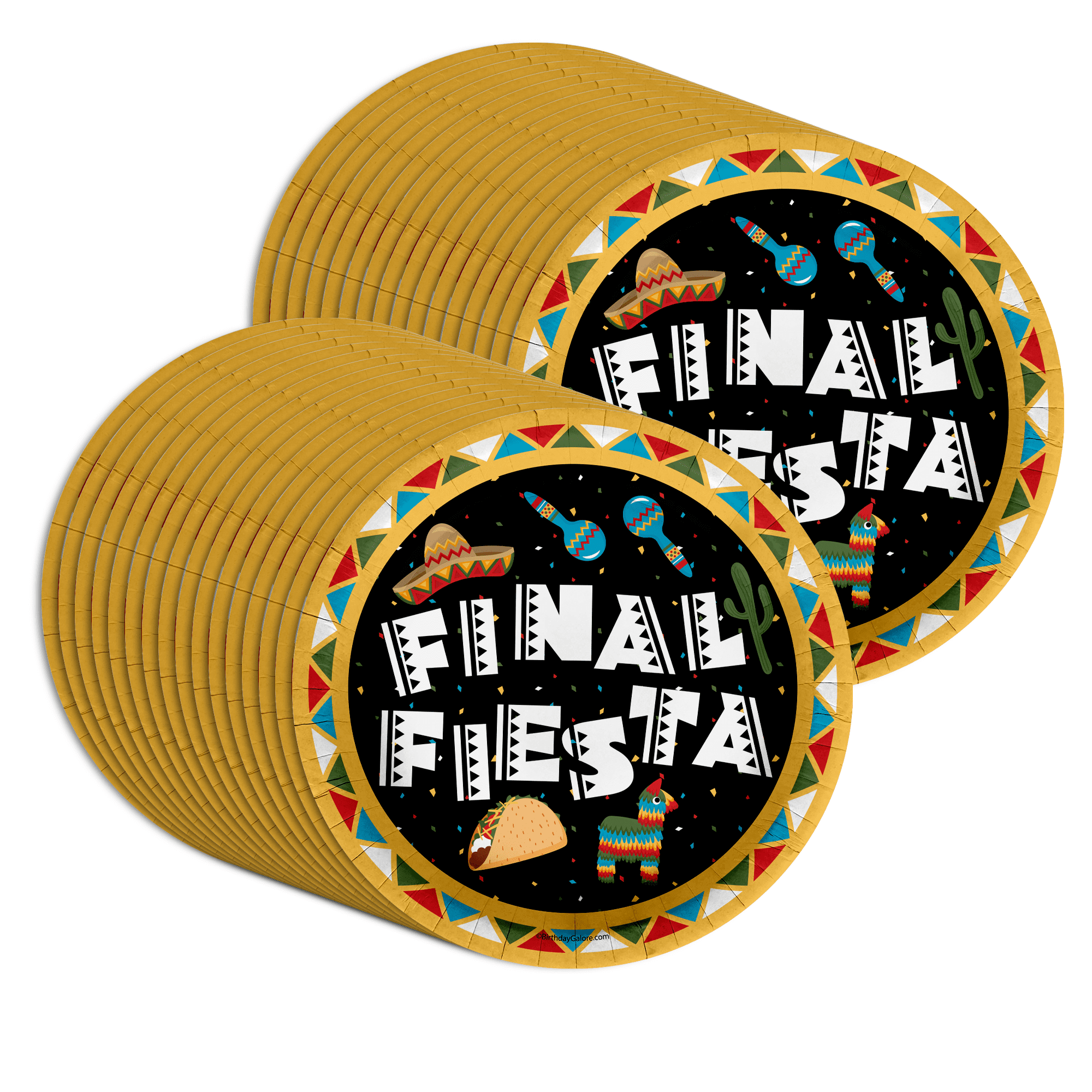 Final Fiesta Party Supplies Fiesta Bachelorette Paper Plates Fiesta