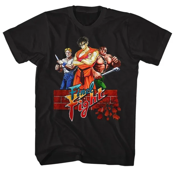 Final Fight Black Gaming Shirt | eBay