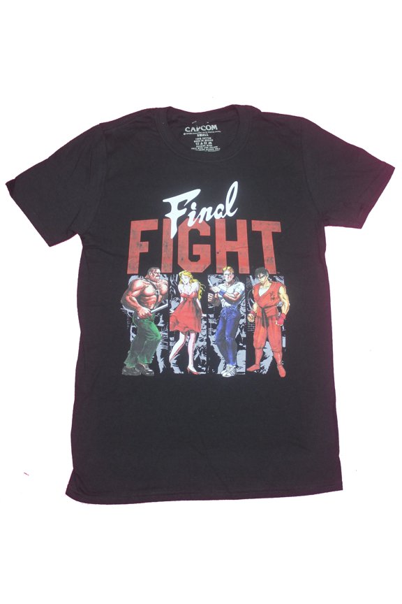 Final Fight Mens T-Shirt- Fight Ready Group Under Logo (X-Large)