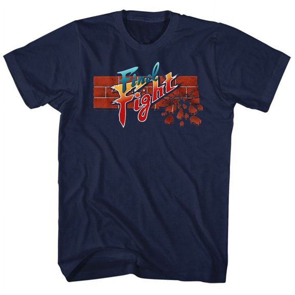 Final Fight Navy Adult T-Shirt 3Xlt