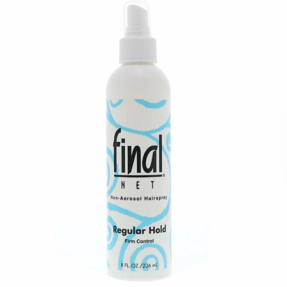 Final Net Non-Aerosol Hairspray Regular Hold Firm Control 8 oz / 236 ml ...