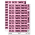 thumbnail image 1 of Final Sale Dotted Border Sticker Set - Light Pink - Gloss Finish - 1.5" Small, 1 of 7