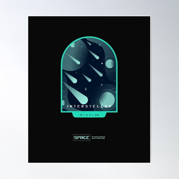 Final Space L I Love Space L World Ufo Day L Interstellar Mission Poster Wall Art, Modern Wall Decor For Living Room Bedroom, 12x18 UNFRAMED