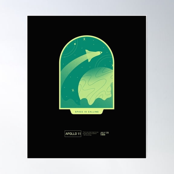Final Space L I Love Space L World Ufo Day L Space X Dragon L Space Is Calling Poster Wall Art, Modern Wall Decor For Living Room Bedroom, 16x24 UNFRAMED