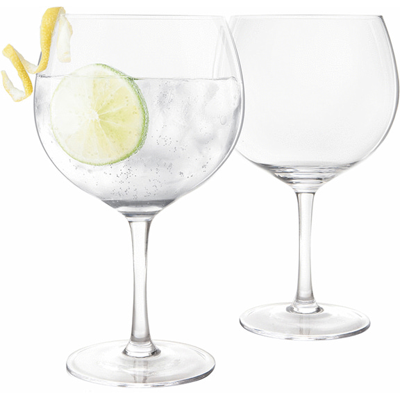 Final Touch Lead-Free Crystal Copa de Balon Gin Glass - 13.5 oz Gin & Tonic Cocktail | Titanium Reinforced, Handmade, Dishwasher Safe (LFG2222)