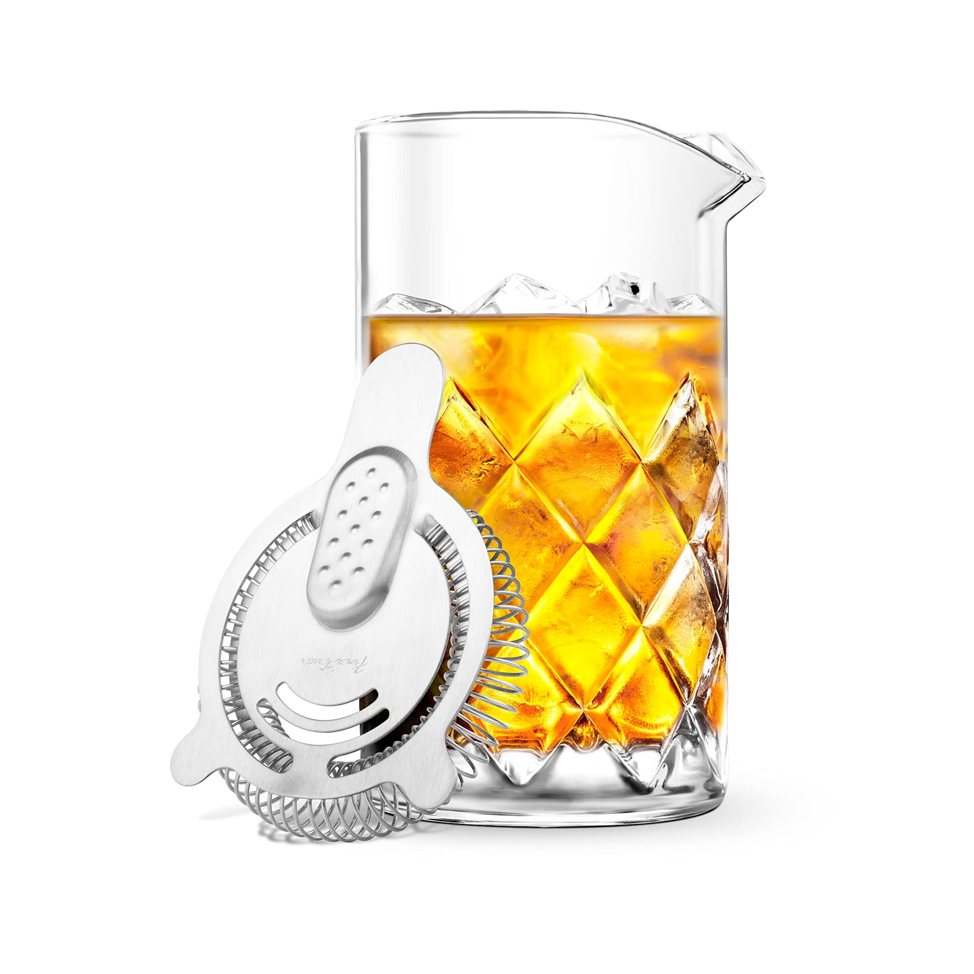 Final Touch Yarai Large Mixing Pitcher with Hawthorne Strainer ...