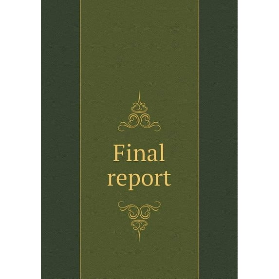Final report (Paperback)