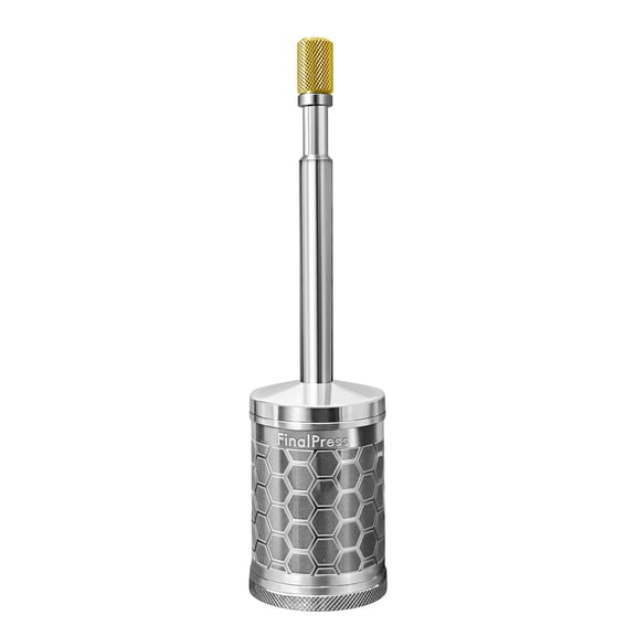 FinalPress Portable Coffee & Tea Maker V3 with Bottom Lid for Easy Cleanup | Stainless Steel Micro French Press | Ideal for Travel, Home, and Camping | Original & Patented VT2 VT2