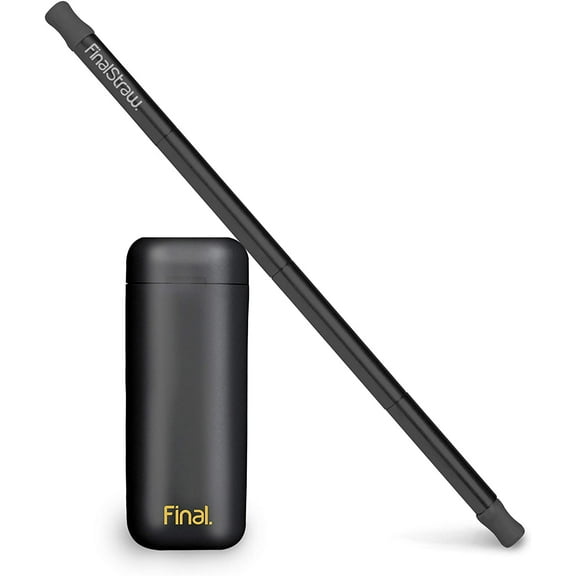 FinalStraw: Black Case, Black Straw