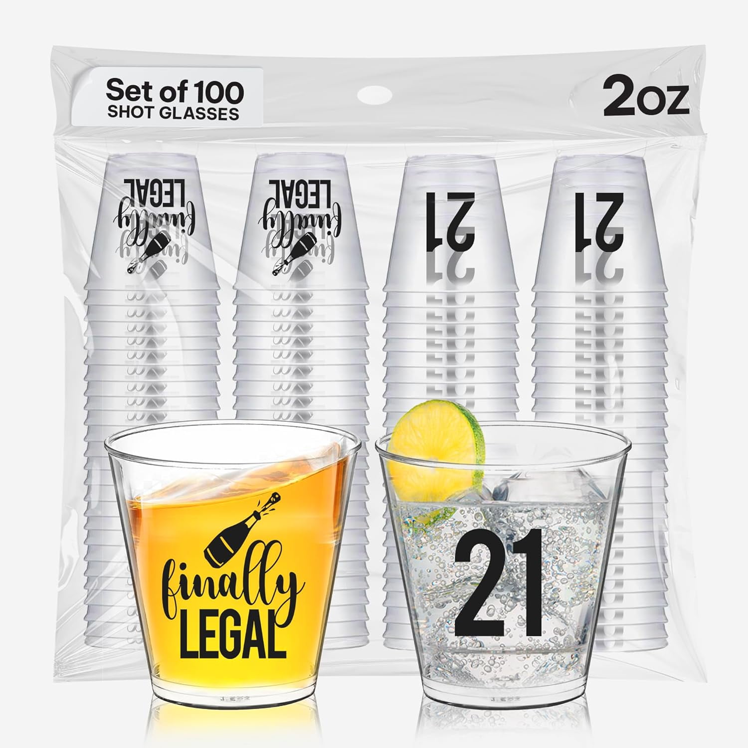 2oz Dreamcatcher happy 21 shot glass 2oz Dreamcatcher happy 21 shot glass