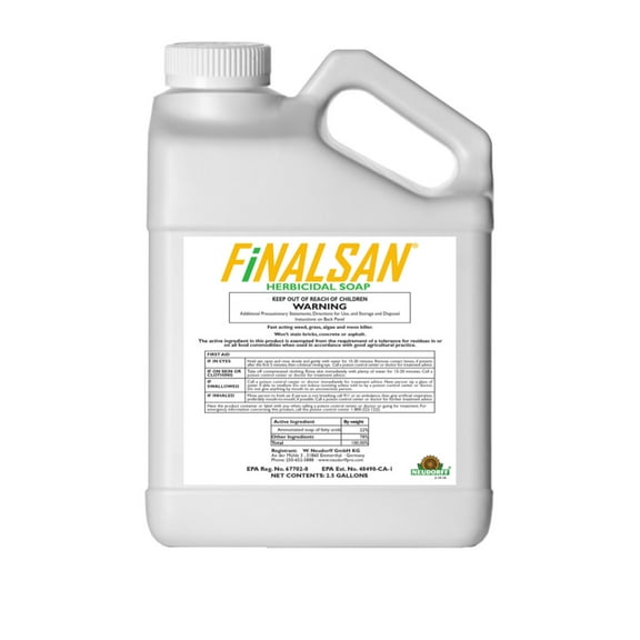 Finalsan Organic Weed Killer Concentrate Roundup Alternative 2.5 Gallon