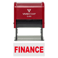 thumbnail image 1 of Finance Self-Inking Office Rubber Stamp (Red Ink) - Q-400, 1 of 1