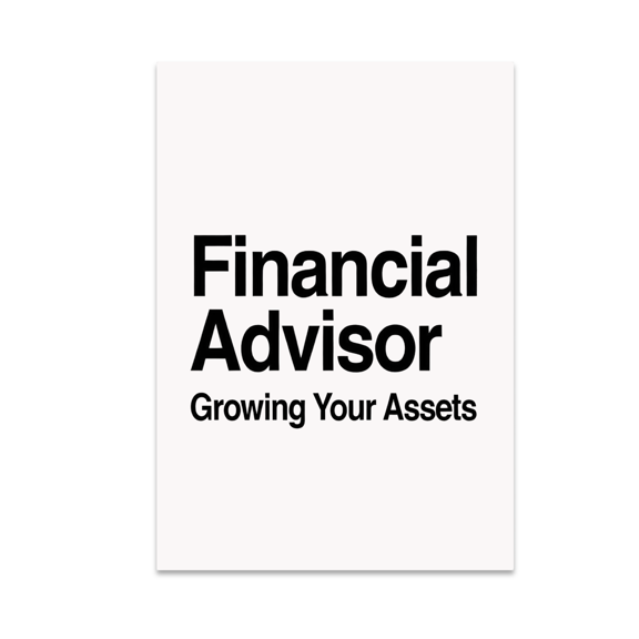 Financial Advisor Growing Your Assets - Finance Professional - 13x19 Poster Print
