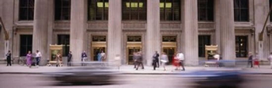 Financial District Chicago Illinois USA Canvas Art - Panoramic Images (18 x 6)