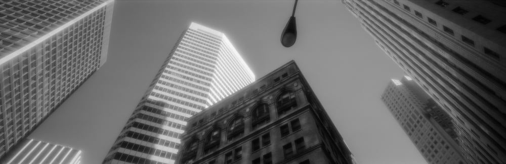 Financial District San Francisco CA Canvas Art - Panoramic Images (12 x 36)
