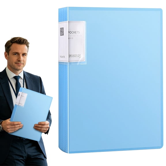 Financial Document Folder,Legal Paper Holder,Archival Quality Binder,Study File Binder,Protective Sleeves or Annotate Exposed Pages, Music Binder with Stays Opens and Lays Flat