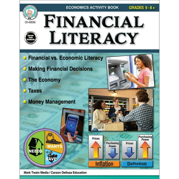 Financial Literacy Workbook, Grades 6 - 12, (Paperback)