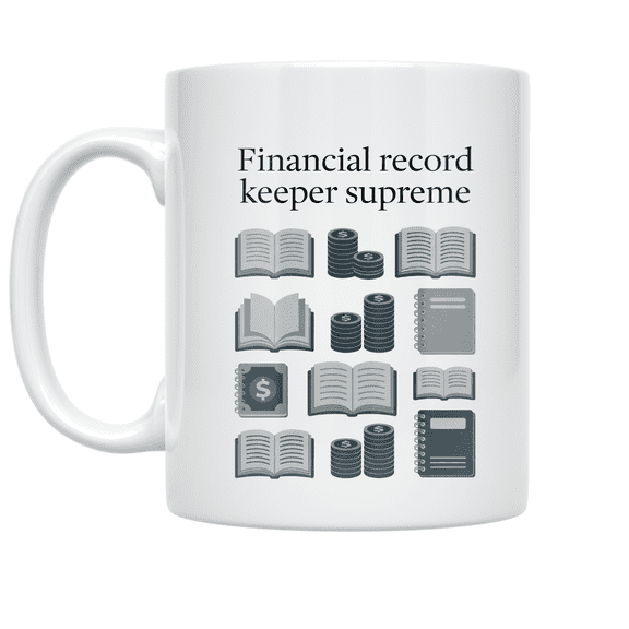 Financial Record Keeper Supreme - Bookkeeping Enthusiast - 11 oz Ceramic Coffee Mug