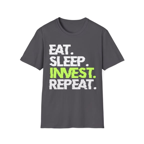 Financial Rhythms: 'Eat. Sleep. Invest. Repeat.' T-Shirt
