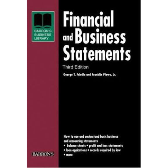 Pre-Owned Financial and Business Statements (Paperback) 0764134183 9780764134180