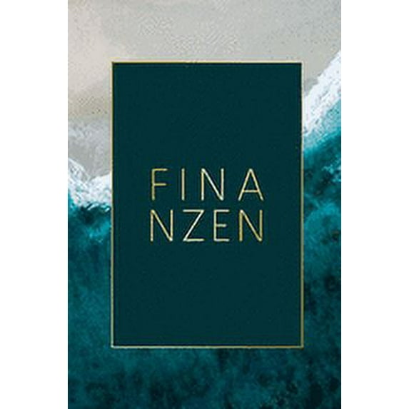 Finanzen: Haushaltsbuch zum Ausfüllen mit praktischer monatlicher Bilanz - Motiv: Meer mit Goldrahmen (Paperback)