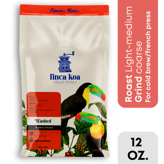 Finca KOA CATURRA WASHED - 12 oz, Light - Medium, Coarse (Cold Brew / French Press)