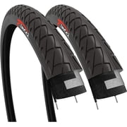 Fincci 26x2.125 Bicycle Tires 54-559 Foldable Anti-Puncture for Road, Hybrid, Mountain, and E-Bikes, 2-Pack