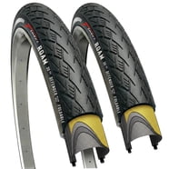 Fincci Corso 26x1.95 (50-559) Bike Tire, Pair - Semi-Slick City 26 inch ...
