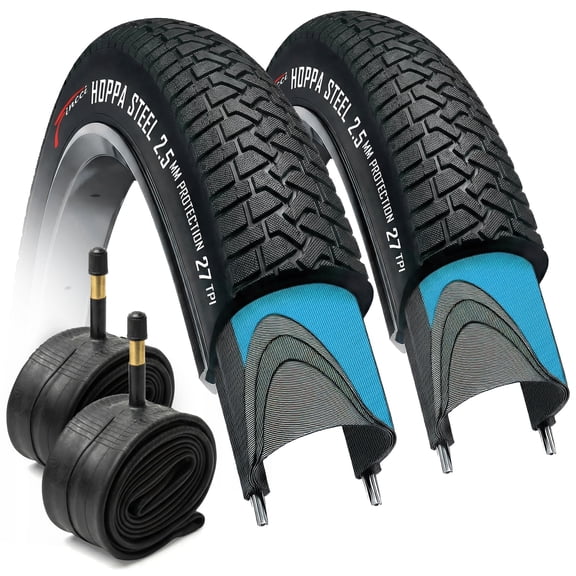 Fincci Hoppa 20x2.10 (54-406) BMX Bike Tire and Tube Set, Schrader Valve - Foldable 20 inch Tire