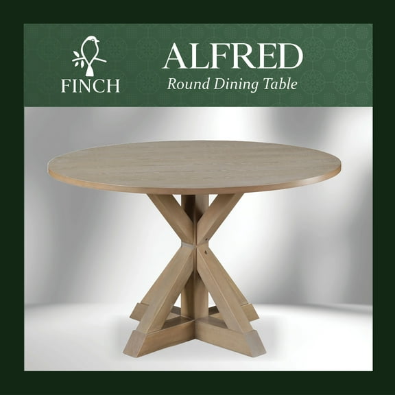 Finch Alfred Round Dining Table Rustic Beige