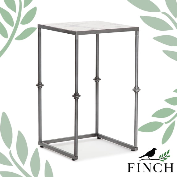 Finch Berlin Solid Marble Side Table White