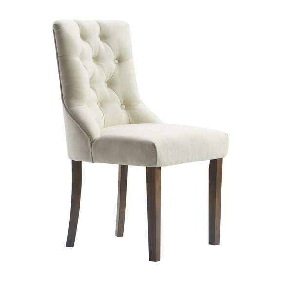 Finch Elmhurst Traditional Tufted Dining Side Chairs, Cream (Set of 2)