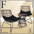thumbnail image 1 of Finch Errol Woven Rattan 3pc Lounge Chair & Coffee Table Patio Set Black, 1 of 11