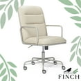 thumbnail image 1 of Finch Franklin Modern Leather Desk Chair White, 1 of 9