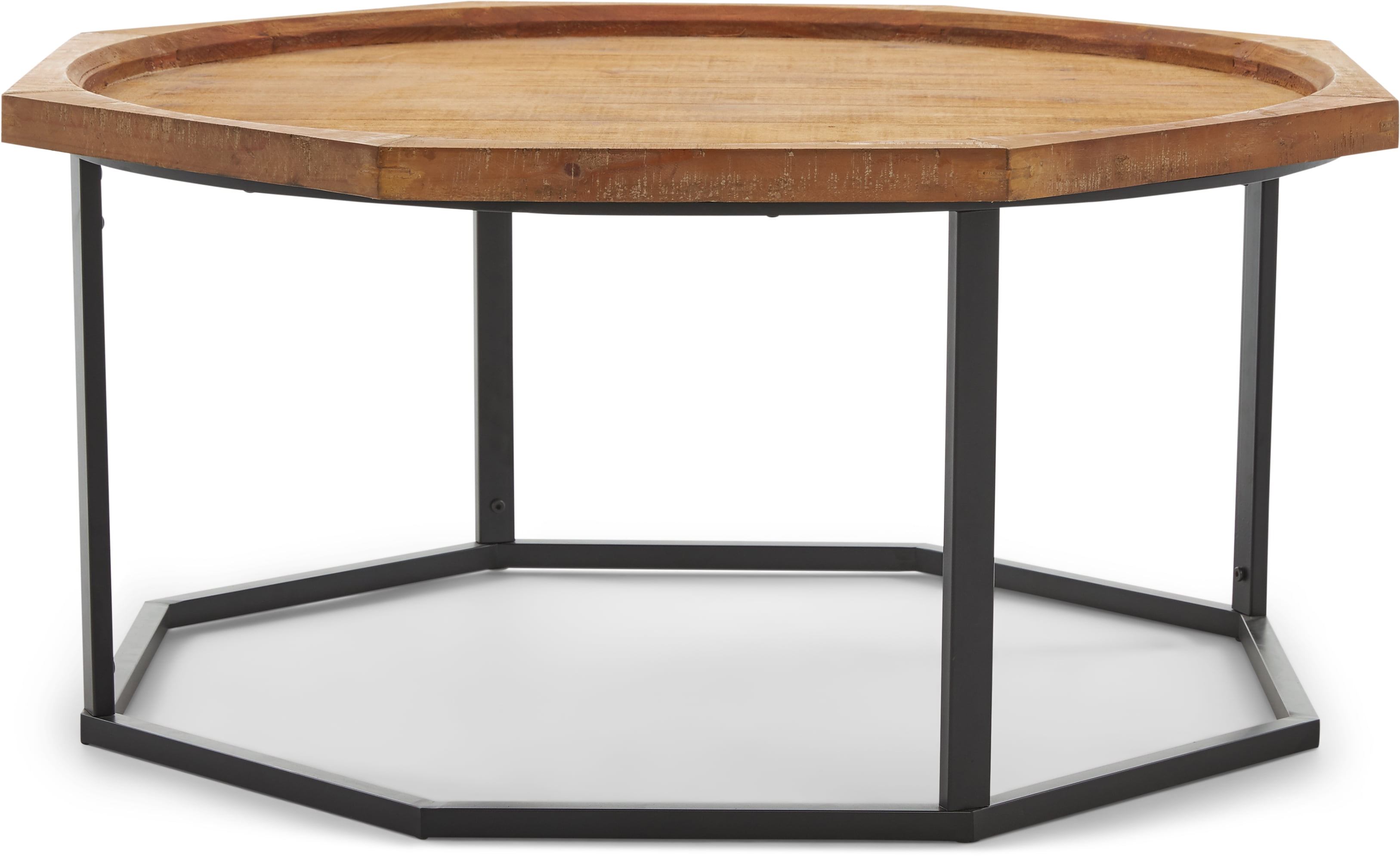 Finch Grayson Wood and Metal Coffee Table, Natural