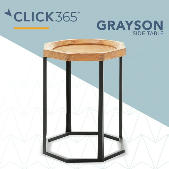 Finch Grayson Wooden Side Table Light Beige